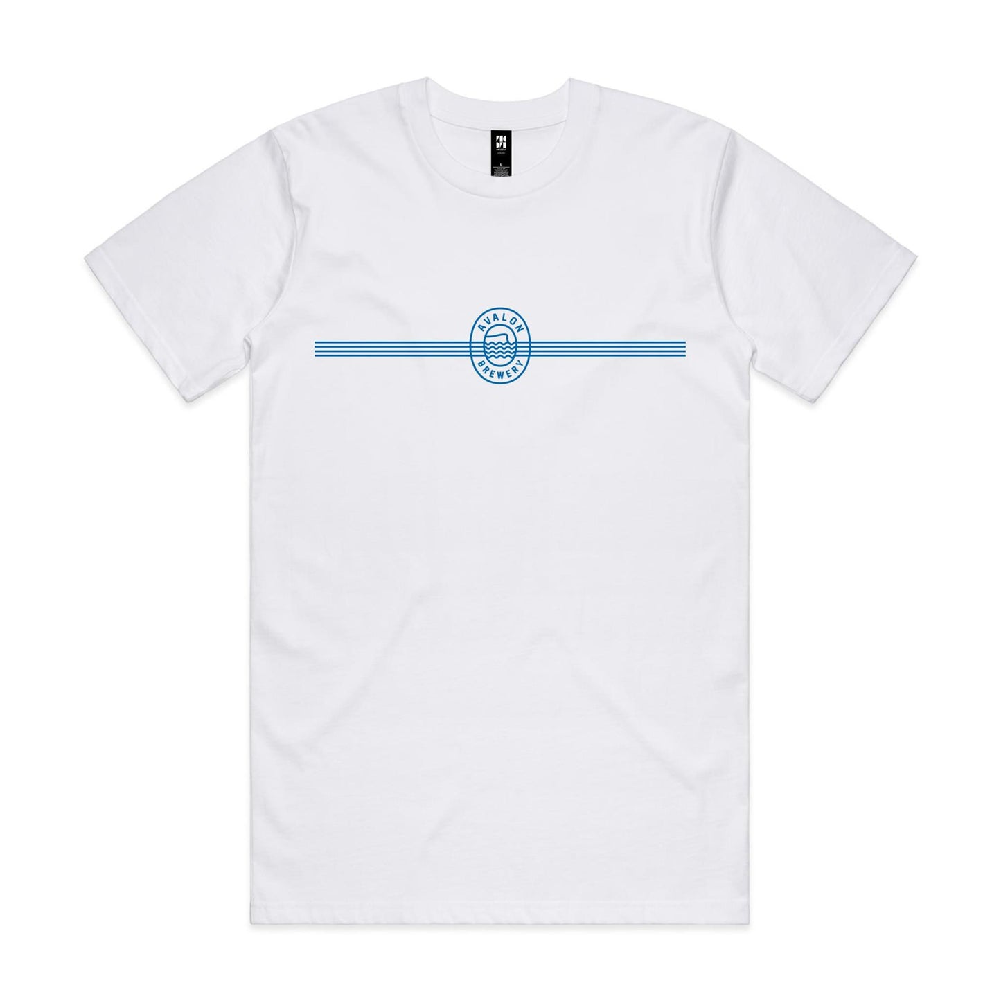 Avalon Brewery Stripe Tee - White